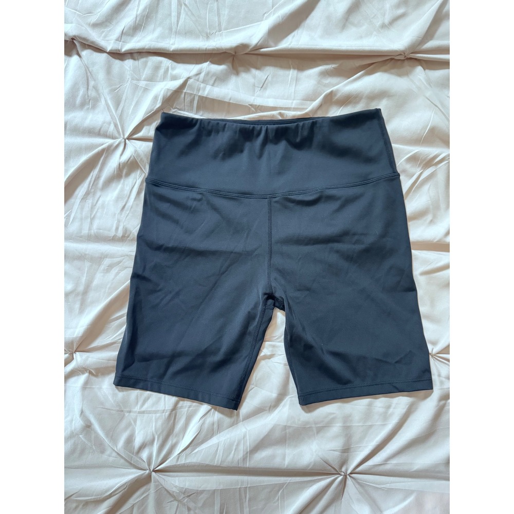 Varley FreeSoft High Rise Bike Short 7 Black Athletic Yoga Shorts Womens Medium - Picture 2 of 4